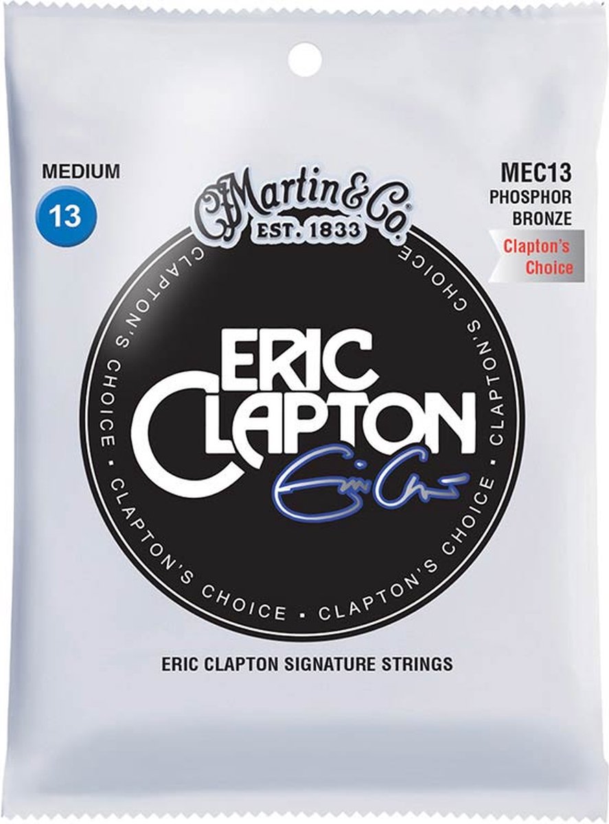 Martin & Co MEC13 snaren set 92/8 phosphor bronze, Eric Clapton, medium, 013-017-026-035-045-056