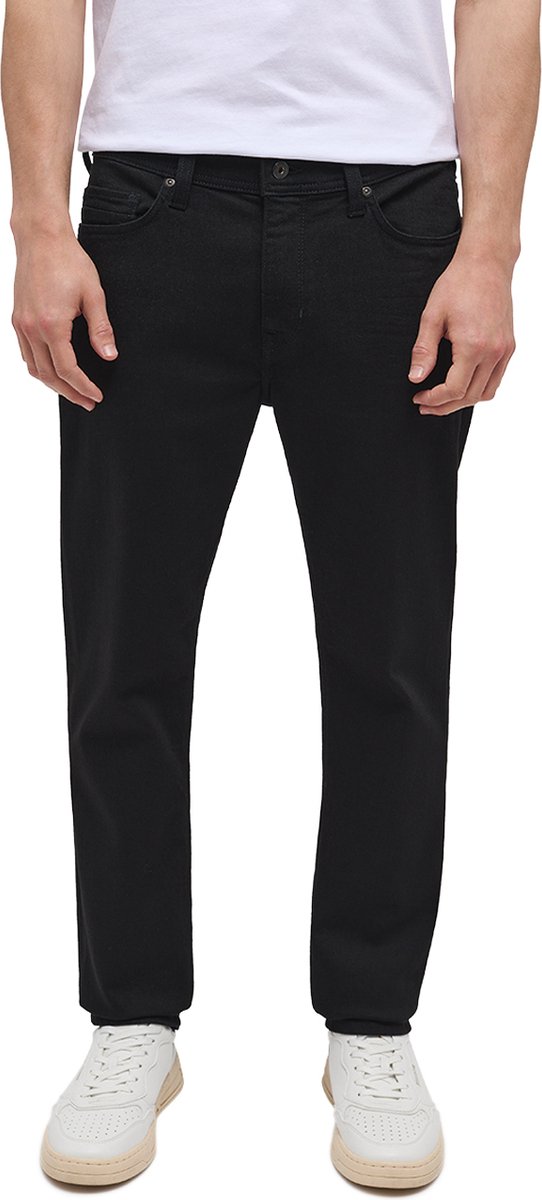 Mustang Heren Jeans Broeken VEGAS slim Fit Zwart 36W / 30L Volwassenen
