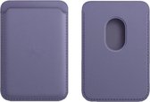 Waeyz - Porte-cartes magnétique adapté pour iPhone Magsafe - Porte-cartes magnétique - Porte-cartes adapté pour iPhone 12/13/14/15 - Violet clair