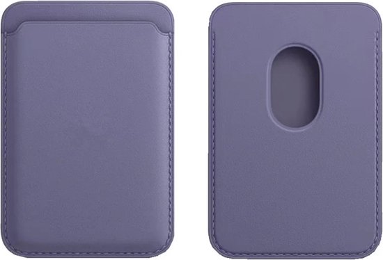Waeyz - Magnetische Kaarthouder Geschikt Voor iPhone Magsafe - Magnetische Wallet Card Holder - Pasjeshouder Geschikt Voor iPhone 12/13/14/15/16 - LichtPaars