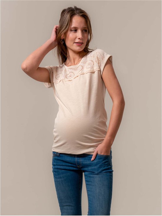 Prénatal zwangerschapsshirt - Zwangerschapskleding - Almond - Maat XXL