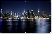 Tuinposter - Tuindoek - Tuinposters buiten - New York - Sterrenhemel - Empire State Building - 120x80 cm - Tuin
