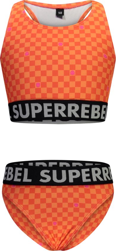 SuperRebel R401-5003 Bikini Filles - Bloc Abricot - Taille 10-140