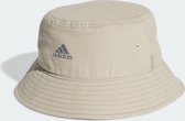 adidas Performance Classic Cotton Bucket Hat - Unisex - Beige- Jeugd