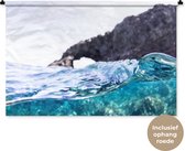 Wandkleed - Wanddoek - Water - Golf - Zee - 150x100 cm - Wandtapijt