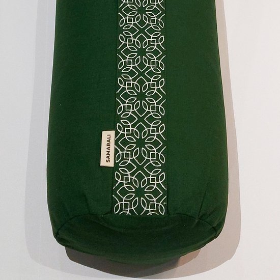 Samarali Yoga bolsster - 100% katoen - 20x60 cm - 3.5KG - 2 covers (buiten & binnen) - GOTS gecertificeerd van Samarali — afbeelding 2