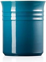 Lepelpot - Spatelpot - Utensils pot - Keukengerei houder - Keukengerei pot - ‎12,5 x 12,5 x 14,8 cm - Diep blauwgroen