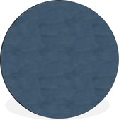 WallCircle - Wandcirkel - Muurcirkel - Leer - Blauw - Dieren - Aluminium - Dibond - ⌀ 60 cm - Binnen en Buiten
