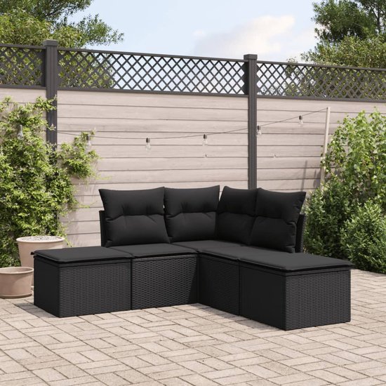 vidaXL 2x Tuinstoel met Kussen Meubel Buitenstoel Stoel Tuinmeubel Tuin