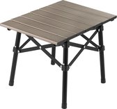 Campingtafel, klaptafel van aluminium, draagbare klapstoel, ultralicht, campingtafel, kleine tafel voor tuin, wandelen, kamperen (goud)