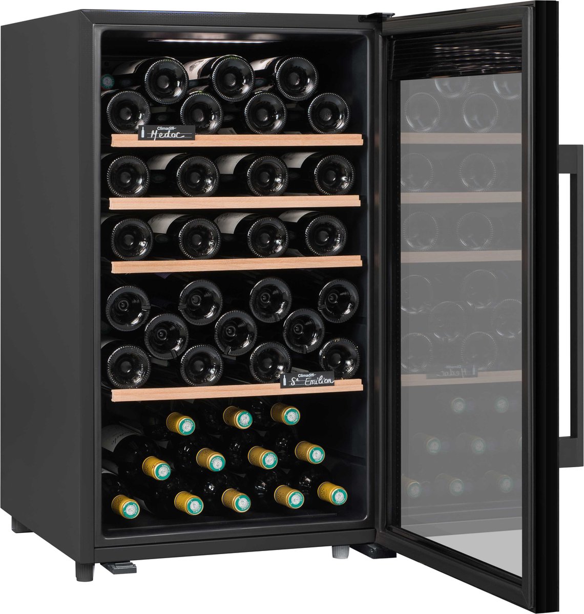 Climadiff CLS65B1 Wijnkoelkast voor 63 flessen - Instelbaar - afbeelding 3
