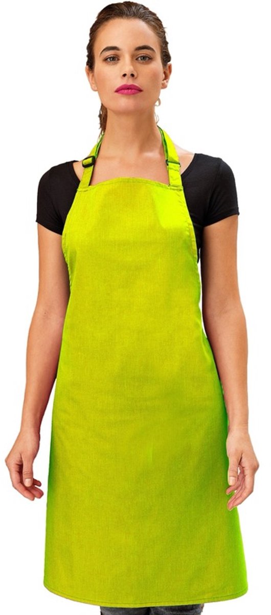 Keukenschort voor volwassenen - lime groen - Barbecueschort - Schorten
