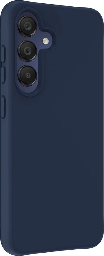 Coque Compatible avec Samsung A15 Coque Siliconen Cover Case - Coque Compatible avec Samsung Galaxy Galaxy A15 Cover Back Case - 2-PACK - Bleu Foncé