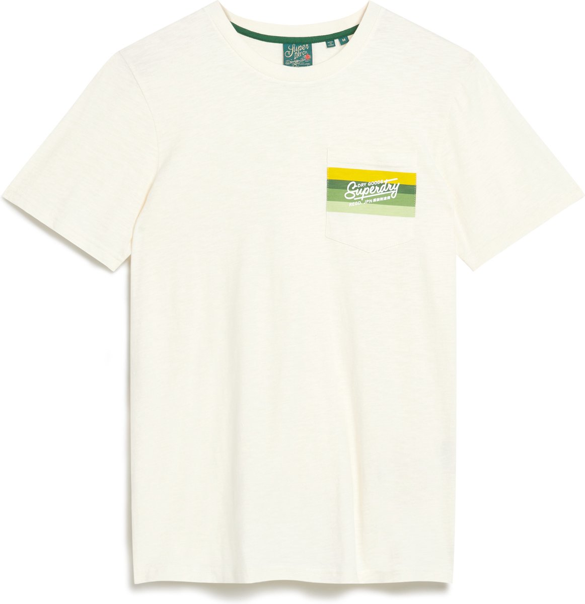 Superdry CALI STRIPED LOGO T SHIRT Heren – 3XL Wit