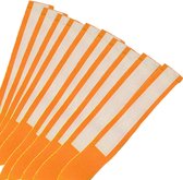 MDsport - Partijlint klittenband - Set van 10 - Neon oranje