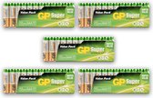 GP Super Alkaline AAA Batterijen - 60 Stuks (5 Sets van 12) | LR03/1.5V | Ø10.5mm | Langdurige Energie voor Elektronica