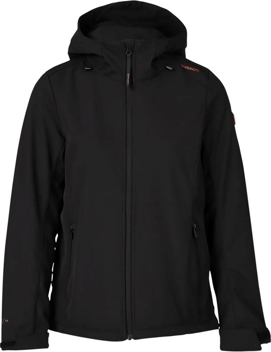 Brunotti - Joos-N Softshell Jacket - Softshell Jas Dames - Waterafstotend - Outdoorjas - Black - S