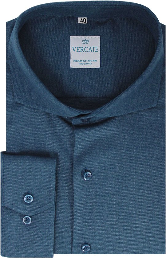 Vercate - Strijkvrij Kreukvrij Overhemd - Regular Fit - Bamboe Katoen - Lange Mouw - Heren