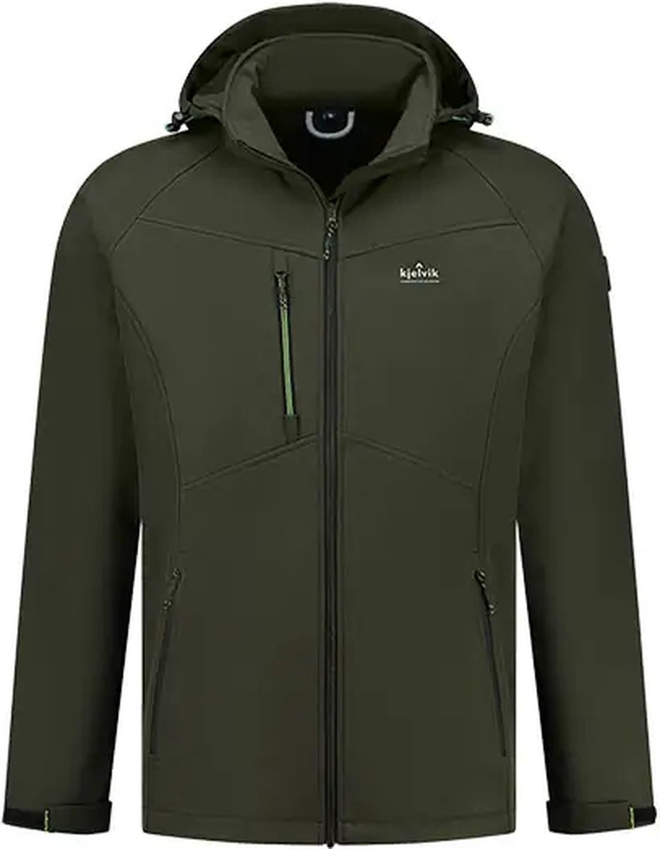 Kjelvik Softshell jas Nigel Heren Groen
