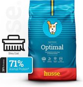 Husse Optimal - Hondenvoer voor actieve honden, Hondenbrokken, Droogvoer, Hondenvoeding - Hondenvoer - 5 x 150g Proefpakket