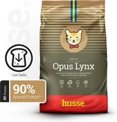 Husse Opus Lynx - Graanvrij Kattenvoer, Graanvrije Kattenbrokken, Kattenvoeding Droogvoer - 5 x 60g proefpakket