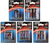 HyCell Vermogensoplossing Mono D NiMH-batterij type 3000 (min. 2500 mAh) - 2 stuks