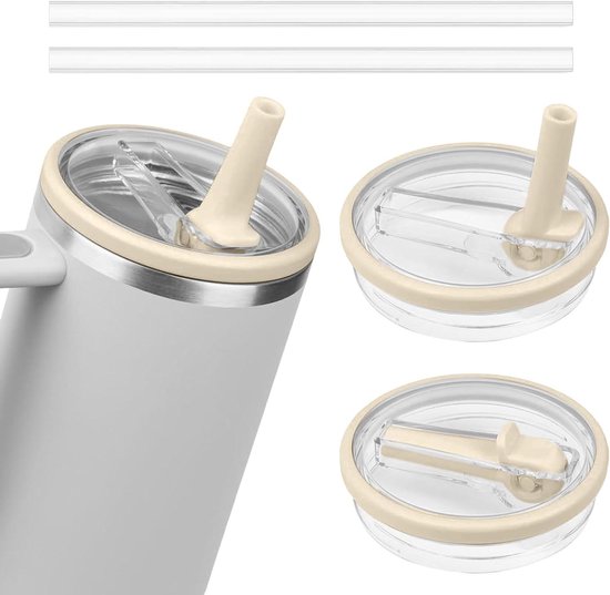 Stanley Cupdeksel voor bekers van 100 ml, met 2 rietjes