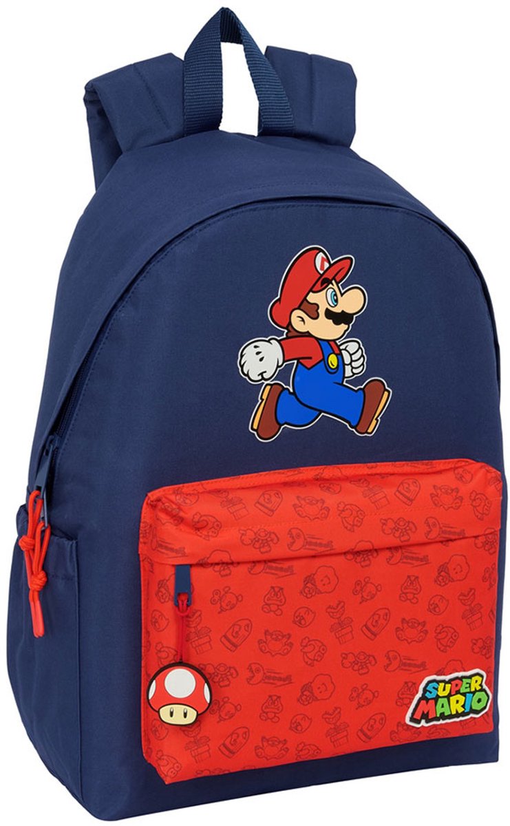 Schoolrugzak Super Mario Trick Rood Donkerblauw 31 x 43 x 13 cm