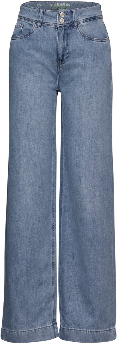 Street one - Broek - Maat 30 - Vrouwen - 16144 Light Blu - katoen