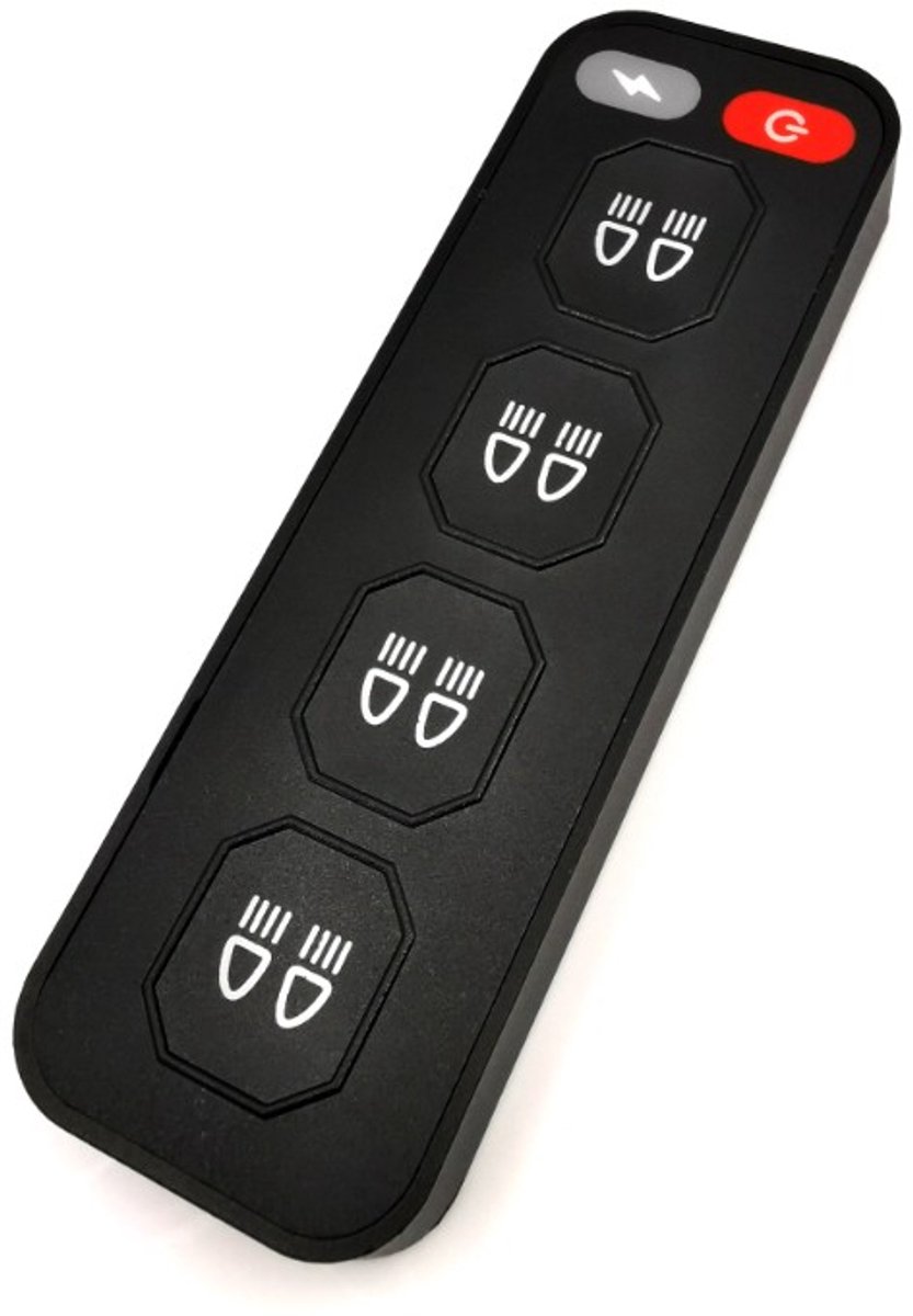 Controller - Angry Moose - RC 4-Switch - Draadloos - 4.5 - 11.5cm - Bedieningspaneel - 12V-24V