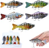Leurres de pêche réalistes, swimbaits multi-articulés, swimbaits bioniques pour bar, truite, crapet, sandre, brochet, crapet-soleil, saumon, leurres glissants pour débutants, amateurs et professionnels