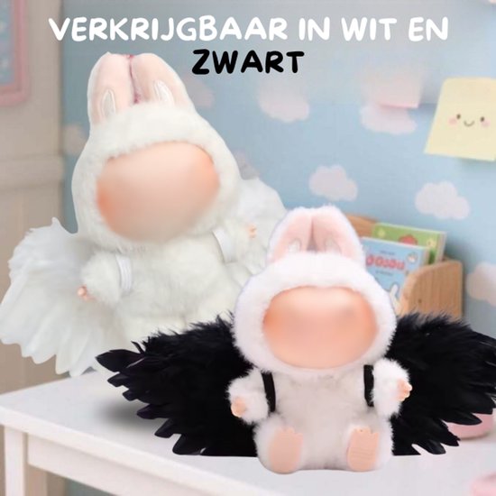 Witte Engel Vleugels Accessoire - Mysterieus & Schattig Geschikt voor Poppen (Pop Niet Inbegrepen) van Merkloos — afbeelding 4