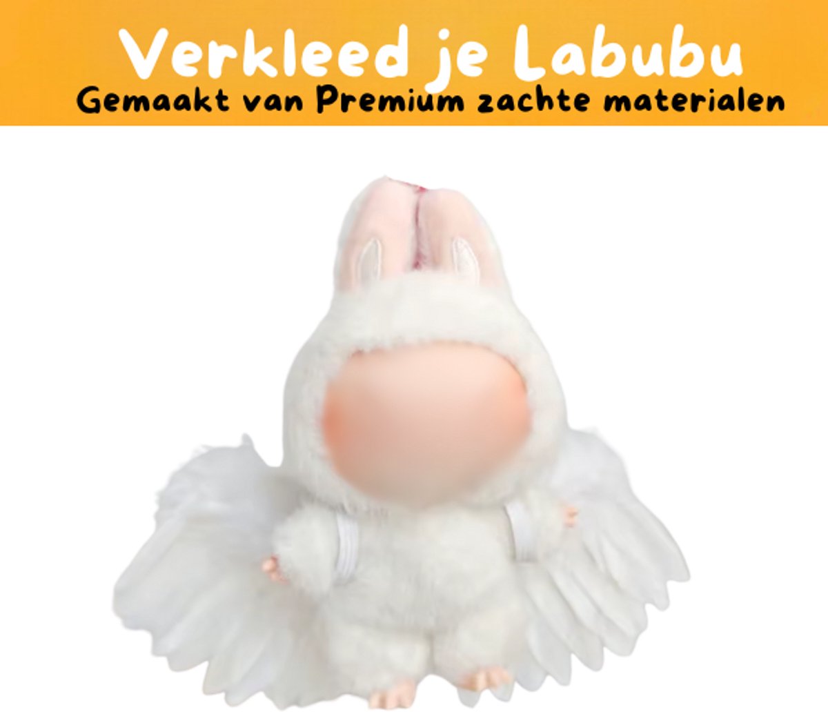 Witte Engel Vleugels Accessoire – Mysterieus & Schattig Geschikt voor Poppen (Pop Niet Inbegrepen)