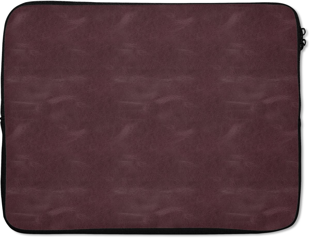 Laptophoes - Rood - Leer print - Laptop - 15 6 Inch - Laptop sleeve