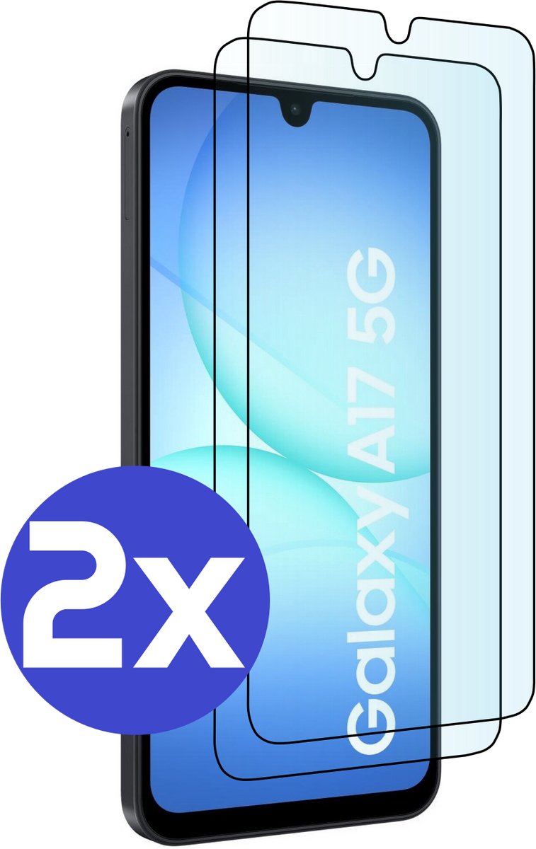 ArmorDrop Full Guard Screenprotector Geschikt Voor Samsung A17 - Gehard Glas - 2 Stuks