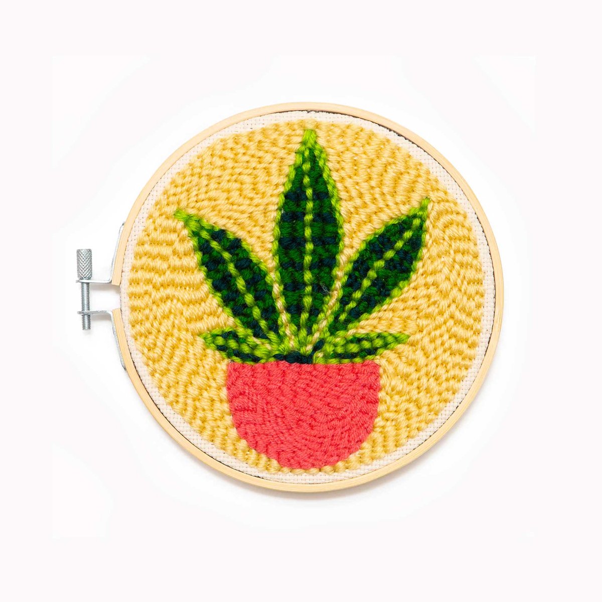 Kikkerland Punch Needle Set - Plant - DIY Cadeau - DIY set Punch Needle Kit