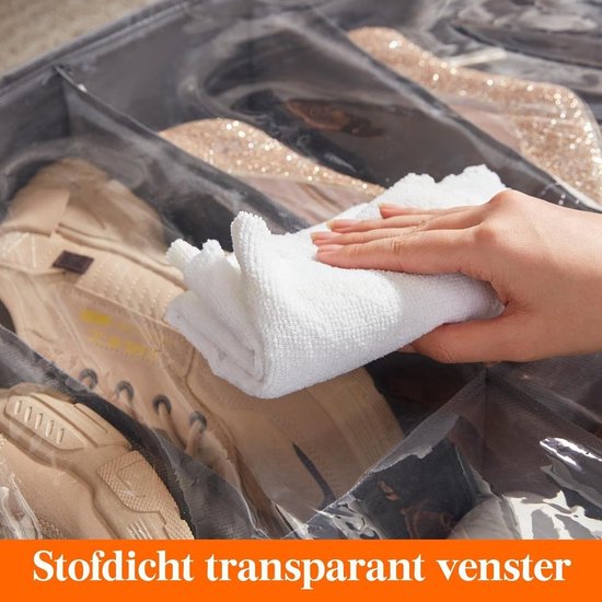 Lifewit Set van 2 opbergdozen onder het bed voor schoenen, opvouwbare opbergdoos onder het bed, opbergtas voor schoenen voor mannen en vrouwen, 2 x 12 paar Lifewit Set van 2 opbergdozen onder het bed voor schoenen, opvouwbare opbergdoos onder het bed, opbergtas voor schoenen voor mannen en vrouwen, 2 x 12 paar