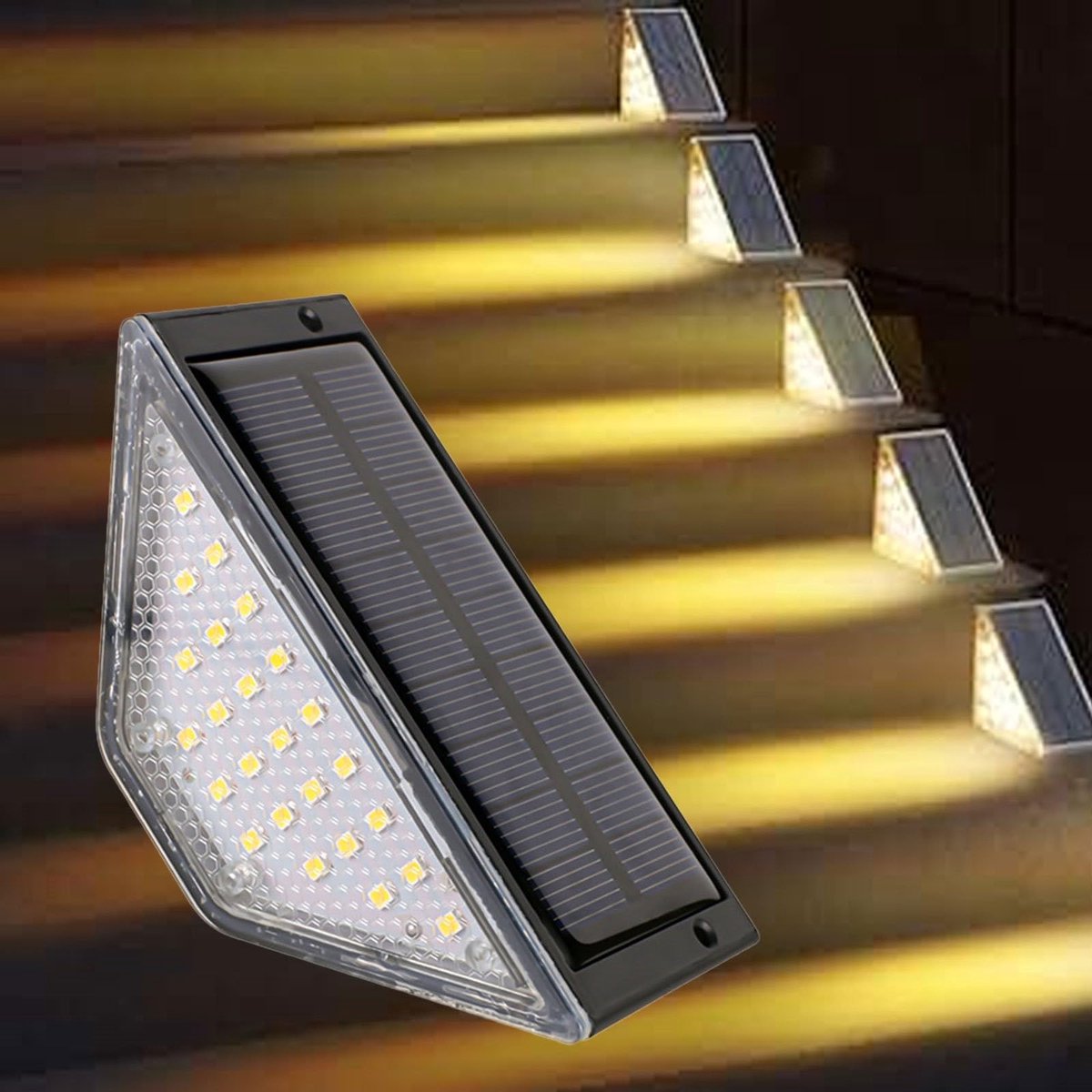 Solar Traplichten,Waterdichte Muurlamp,Buiten Hekverlichting