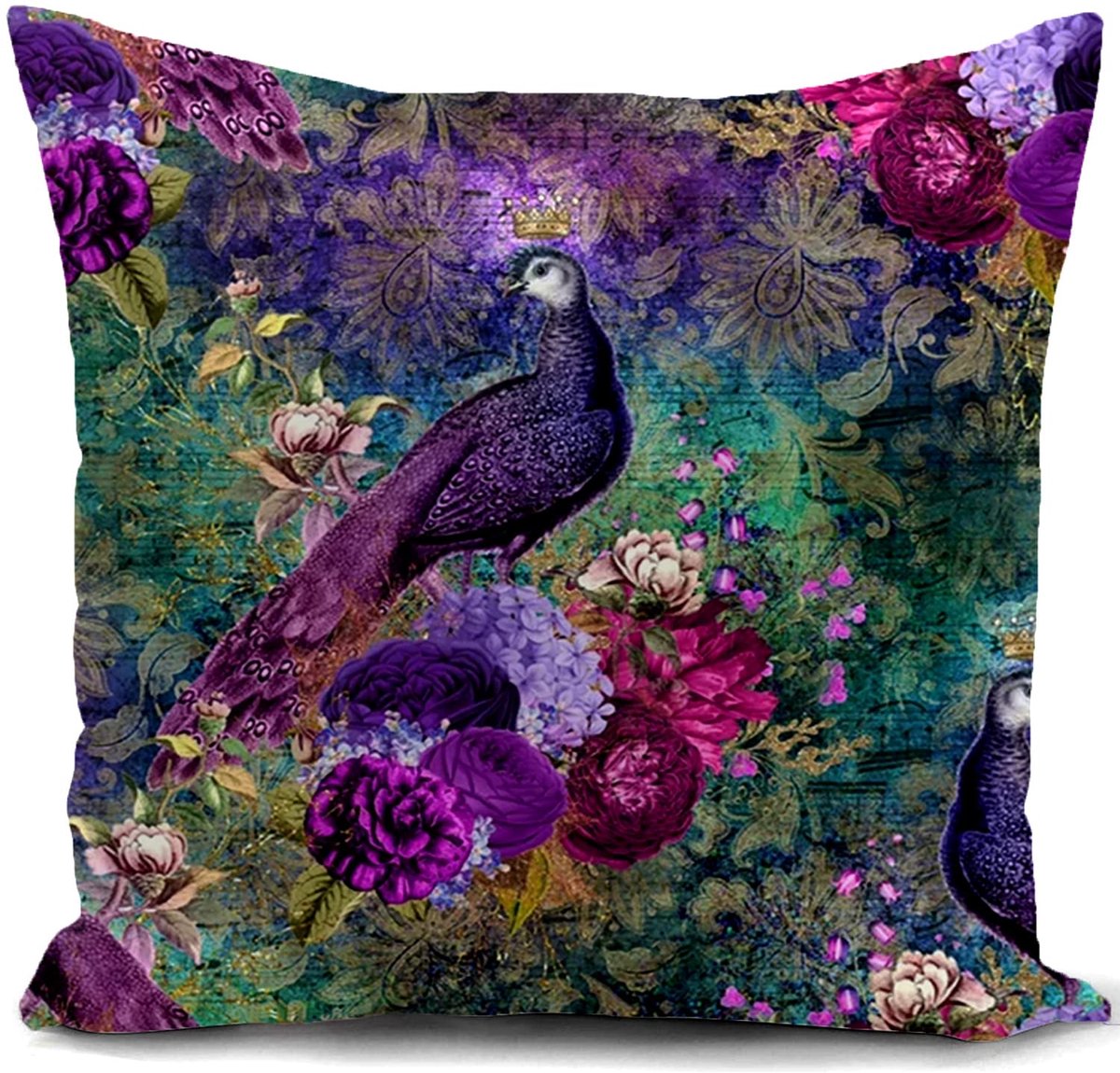 Ibenzoa Kussensloop 40x40cm Pauwenpaars - William Morris Design