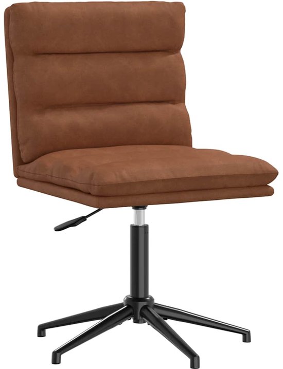 Chaise de salle à manger vidaXL - Chaise de table à manger - Chaise de salle à manger en similicuir marron - Chaise marron - Chaise design - Chaise en similicuir