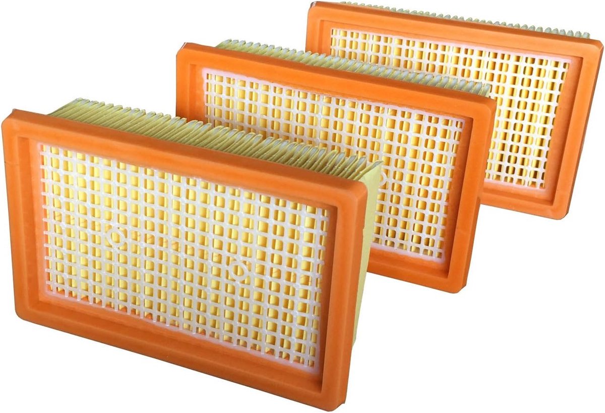 3 stofzuigerfilters - geschikt voor KARCHER platte vouwfilters, geschikt voor MV4, MV5, MV6 - 3 stuks