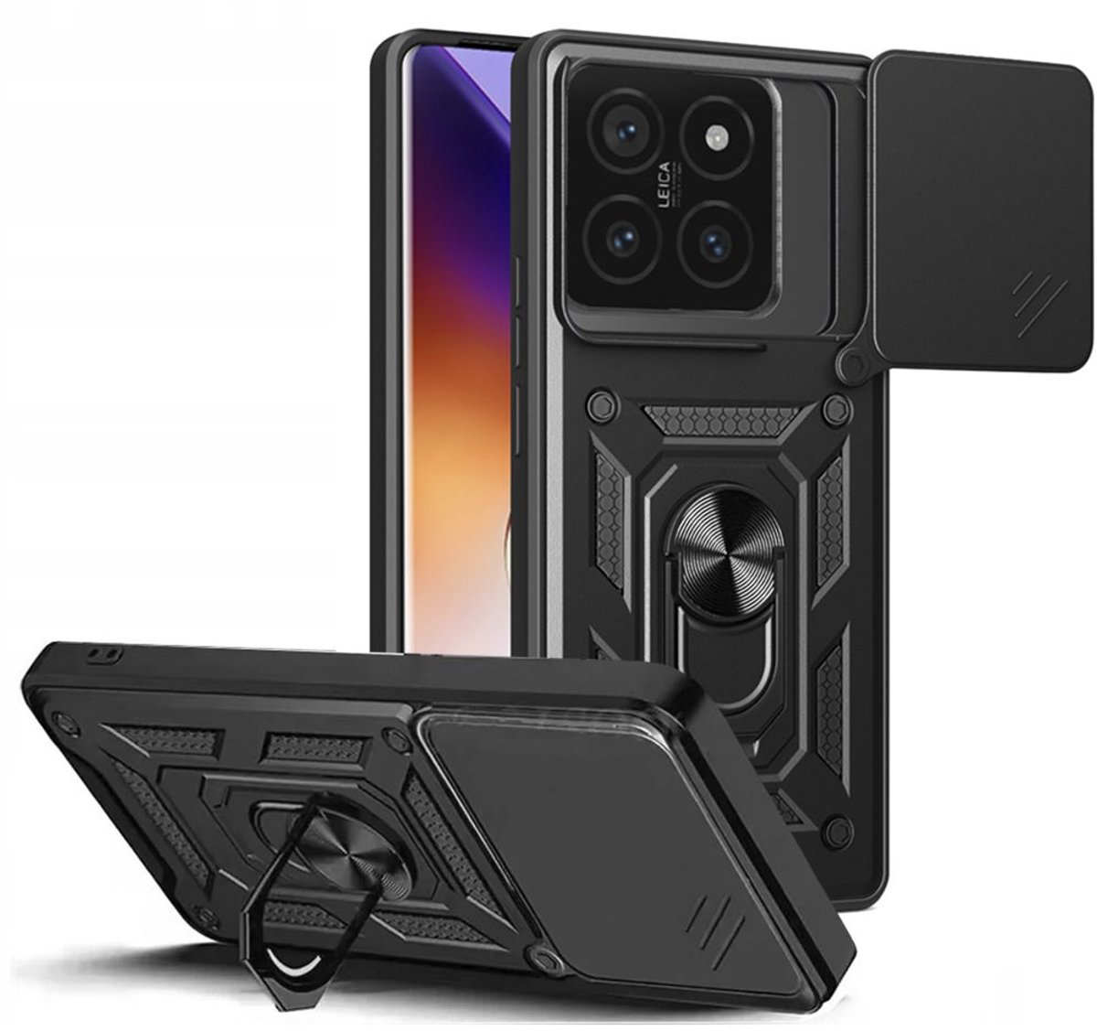 Tech-Protect Camshield Pro-Hoesje Voor Xiaomi 14T Met Antislip Oppervlak