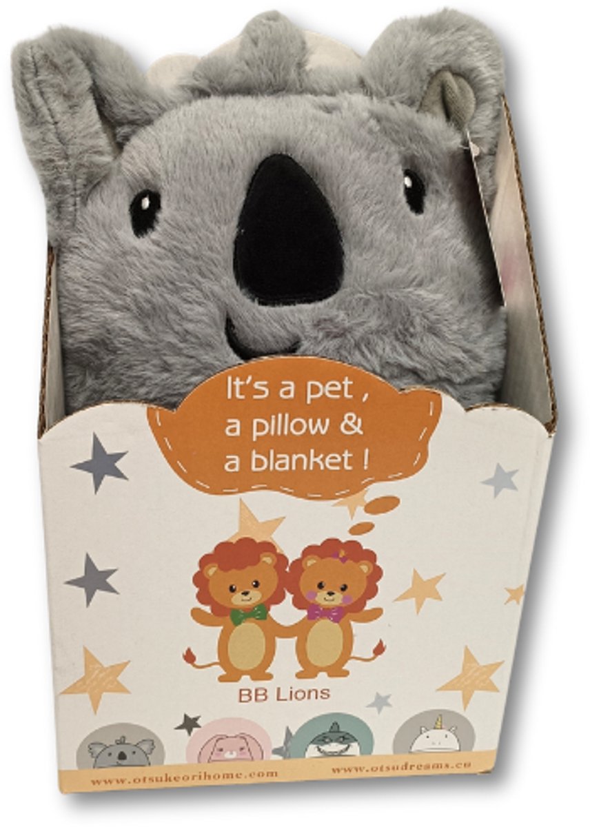 Pet, Pillow & Blanket - Koala - 75x100cm