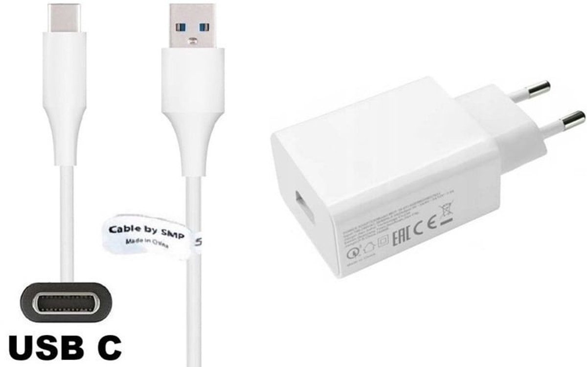 OneOne 22W snellader + 1,8m sterke USB C kabel. Quick Charge lader. Oplader adapter past op Samsung Galaxy M06, M42, M20, M31s, M32, M33, Xcover 5, Xcover 6 Pro, Xcover 7 / 7 Pro, Xcover Pro, Xcover FieldPro