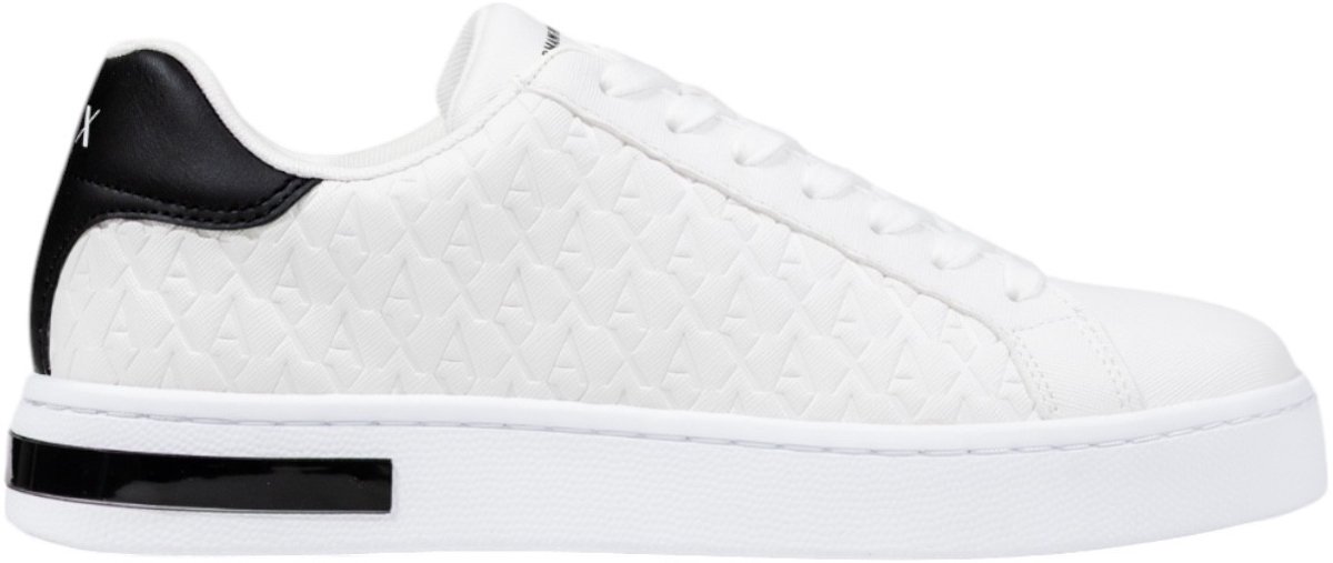 Lace-Up Rubber Sole Sneakers - White