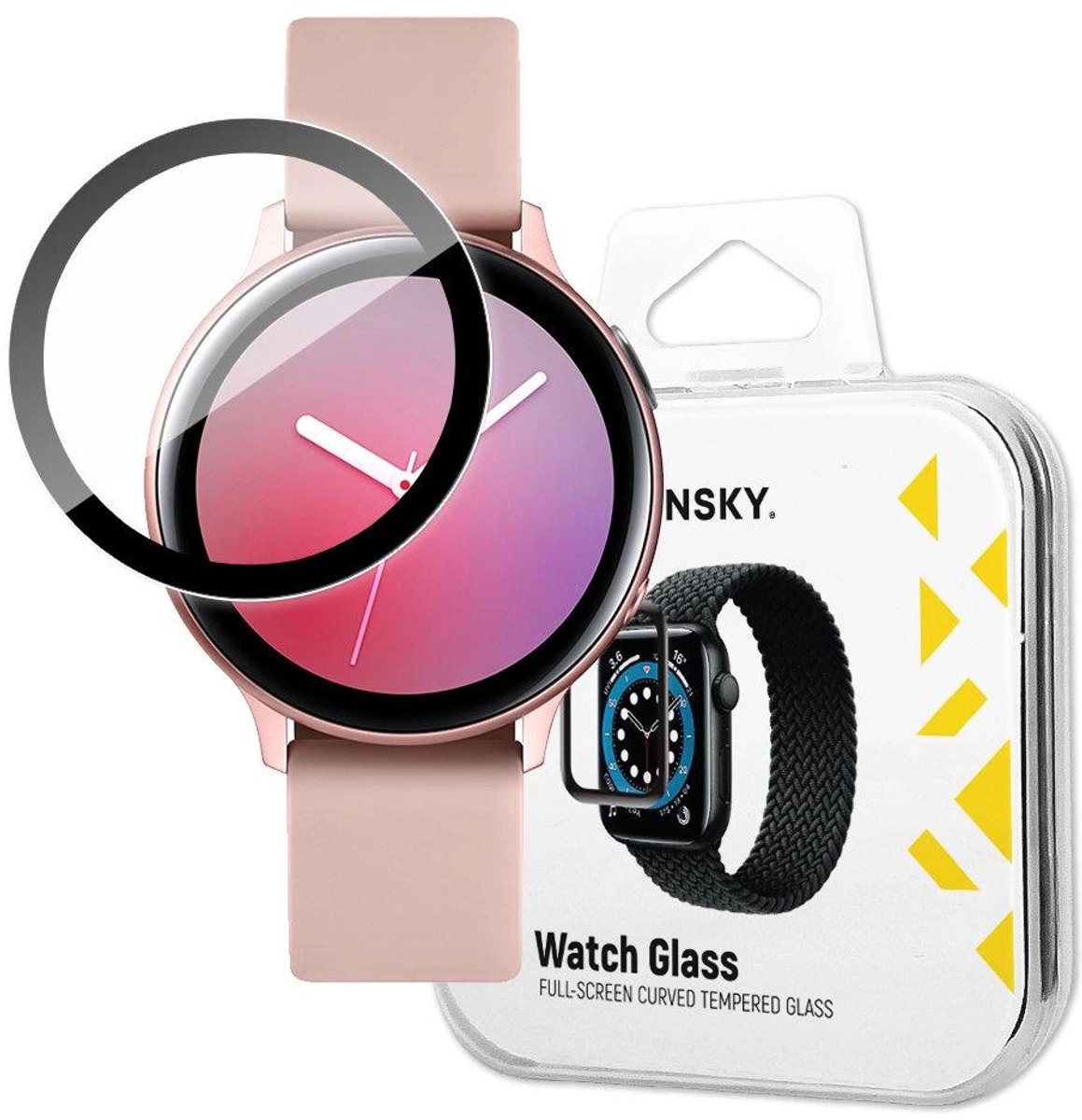 Wozinsky Hybride Glas Voor Samsung Galaxy Watch Active 2 40Mm Met Bescherming