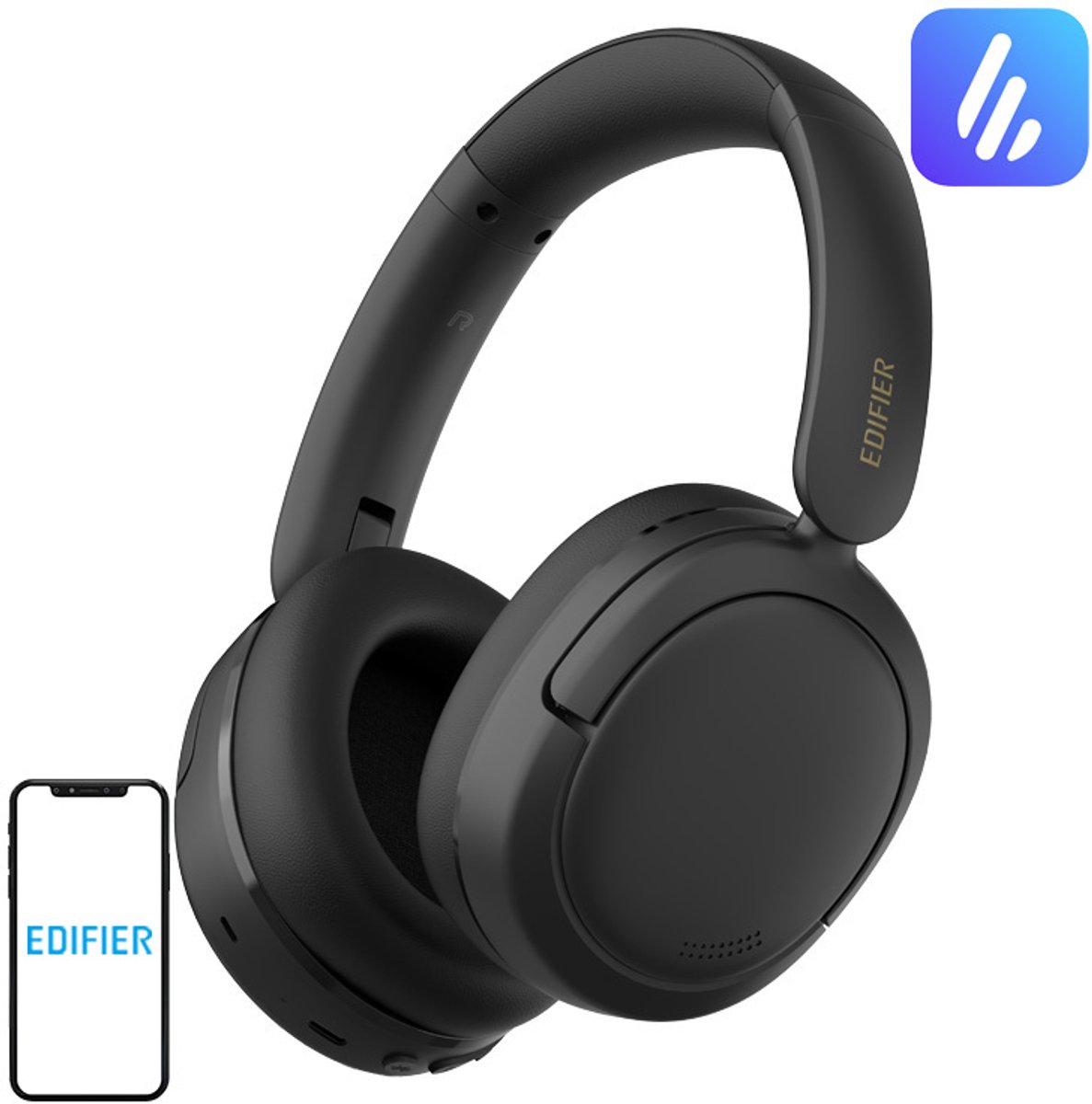 Edifier W800BT SE - Bluetooth koptelefoon / Zwart