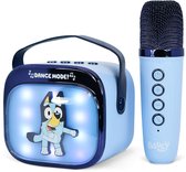 Bluey - karaoke set voor kinderen - draadloze microfoon en speaker - met lichteffecten - stemvervorming
