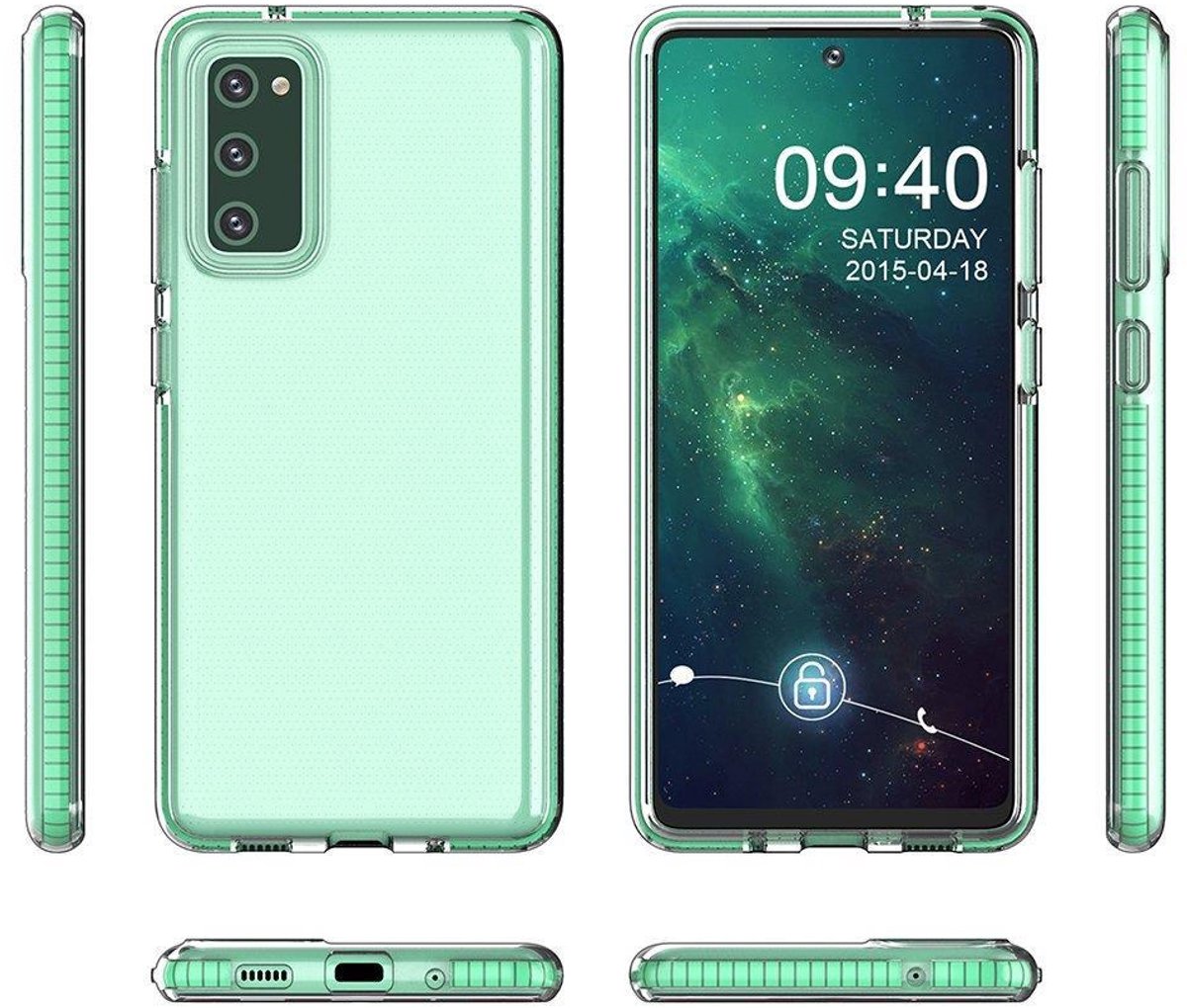 Hurtel Spring Case Gel Case Voor Xiaomi Redmi Note 10 10S Met Kleurenframe