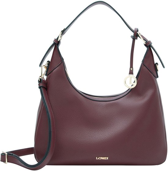 Sac bandoulière Petronia 33 cm L.CREDI - Femme - Vin